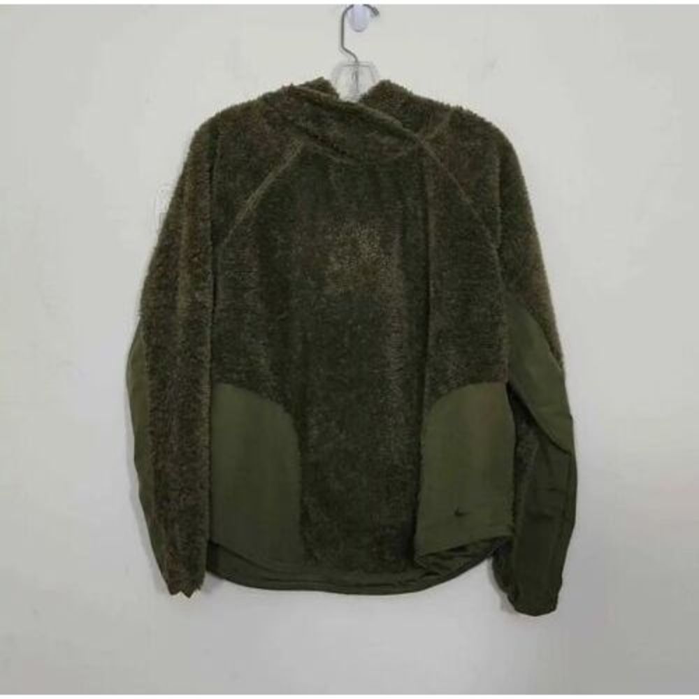 Nike Women's Sherpa Pullover Training Hoodie  Green‎ Olive Size Xs